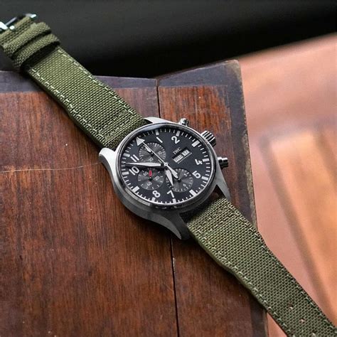 iwc canvas strap|iwc watch straps for pilot.